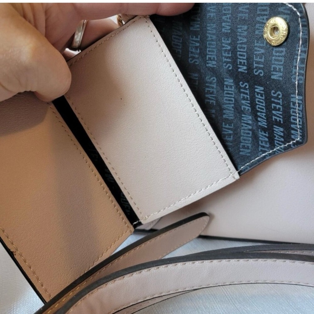 Steve Madden Blush Pink Dome Satchel with Removable Strap - Picture 5 of 6